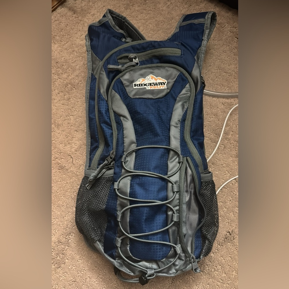 Ridgeway Blue and Gray Men's Hydration Backpack